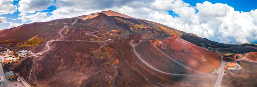 etna en hélicoptère